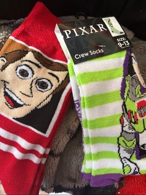 Woody+Buzz Lightyear Socks